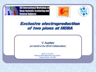 Exclusive electroproduction of two pions at HERA