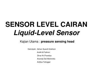 SENSOR LEVEL CAIRAN Liquid-Level Sensor