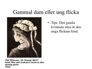 Gammal dam eller ung flicka