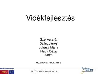 Vidékfejlesztés