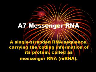 A7 Messenger RNA