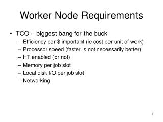 Worker Node Requirements