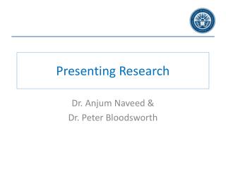 Presenting Research