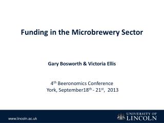 Funding in the Microbrewery Sector