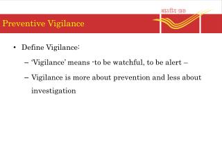 Preventive Vigilance