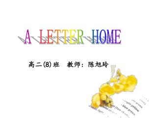 A LETTER HOME
