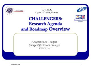 CHALLENGERS: Research Agenda and Roadmap Overview