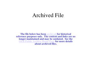 Archived File