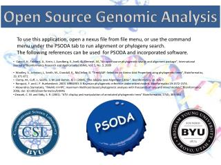 Open Source Genomic Analysis