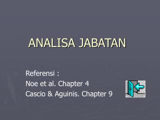 ANALISA JABATAN