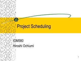 Project Scheduling