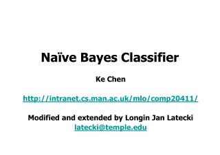 Naïve Bayes Classifier