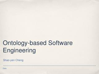 Ontology-based Software Engineering