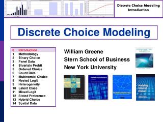 Discrete Choice Modeling