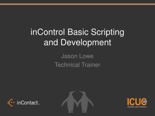 inControl Basic Scripting and Development