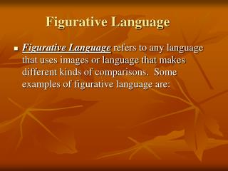 Figurative Language