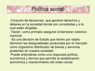 Política social