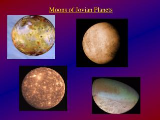 Moons of Jovian Planets