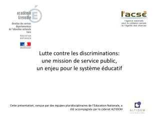 Lutte contre les discriminations: