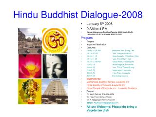Hindu Buddhist Dialogue-2008