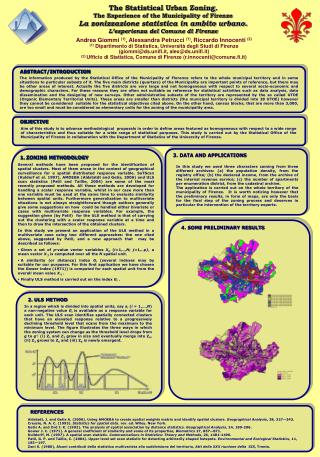 The Statistical Urban Zoning. The Experience of the Municipality of Firenze