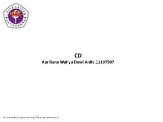 CD Apriliana Wahyu Dewi Anifa.11107907