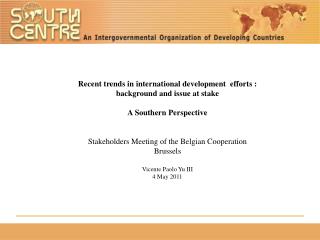 Recent trends in international development  efforts : background and issue at stake