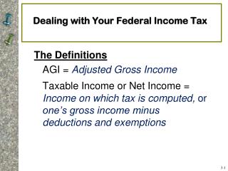 Dealing with Your Federal Income Tax