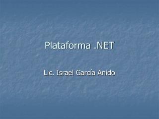 Plataforma .NET