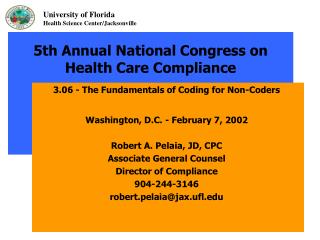 5th Annual National Congress on Health Care Compliance