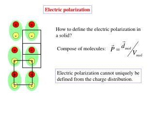 Electric polarization
