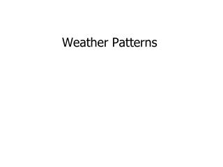 Weather Patterns