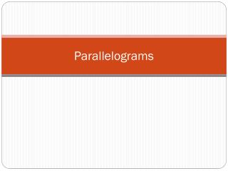 Parallelograms