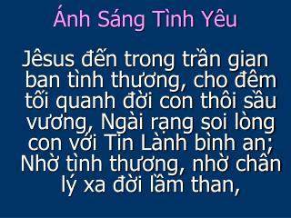 Ánh Sáng Tình Yêu