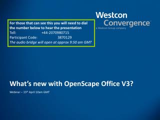 What’s new with OpenScape Office V3?