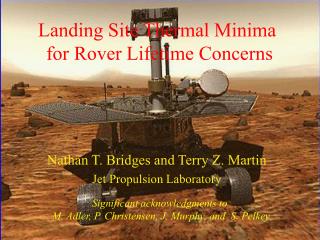 Landing Site Thermal Minima for Rover Lifetime Concerns