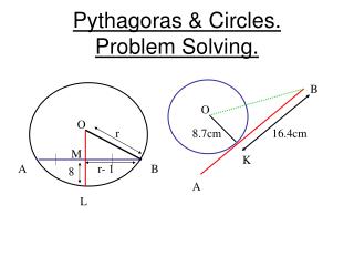 Pythagoras &amp; Circles. Problem Solving.