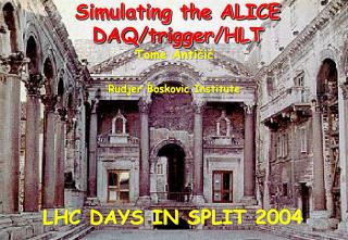 Simulating the ALICE DAQ/trigger/HLT
