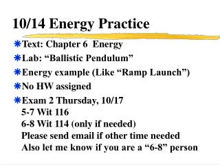 10/14 Energy Practice