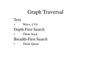 Graph Traversal