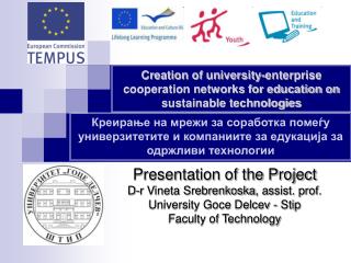 Creation of university-enterprise cooperation networks for education on sustainable technologies