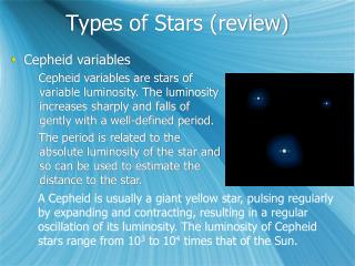 Types of Stars (review)