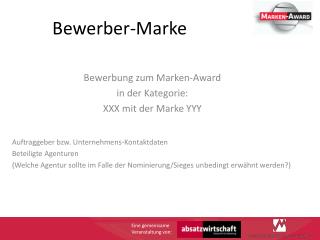 Bewerber-Marke