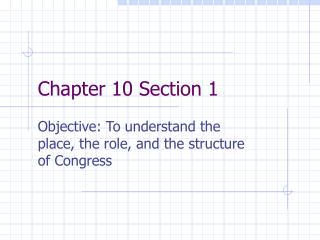 Chapter 10 Section 1