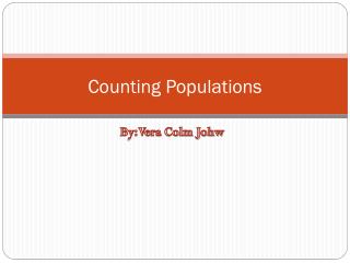 Counting Populations