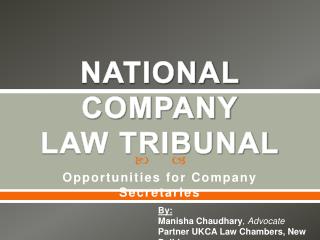 NATIONAL COMPANY LAW TRIBUNAL