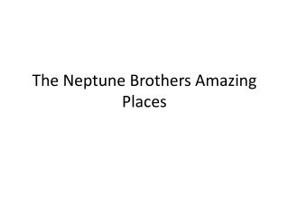 The Neptune Brothers Amazing Places