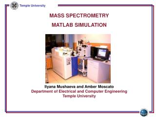 MASS SPECTROMETRY MATLAB SIMULATION