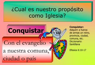 ¿Cual es nuestro propósito como Iglesia?