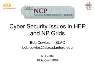 Cyber Security Issues in HEP and NP Grids